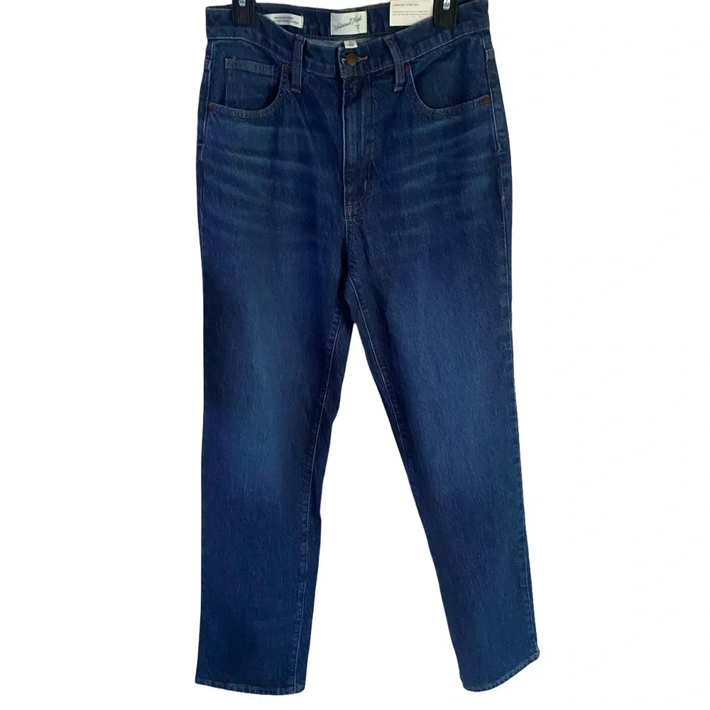 Women's Indigo 90’s Straight-Leg Jeans - Picture 1 of 4
